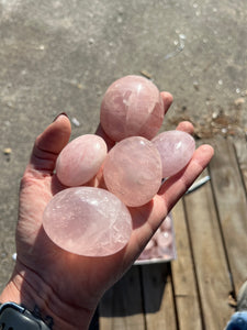 Rose Quartz Palm Stones - 1 pound*