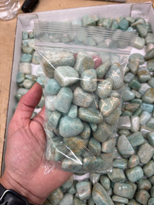 Amazonite Tumbles 1 pound Roughstone.Rocks LLC