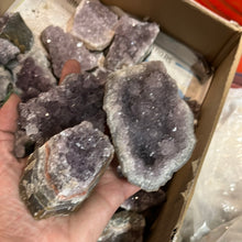 Amethyst crystals on Matrix from Brazil 1 pound Roughstone.Rocks LLC