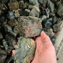 Rough Bloodstone from India Medium Pieces 1 pound Roughstone.Rocks LLC