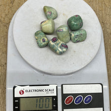 Ruby in Fuchsite Tumbles UV 100 grams Roughstone.Rocks LLC
