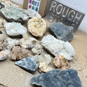 Zeolite Specimens from India 20 pounds Roughstone.Rocks LLC