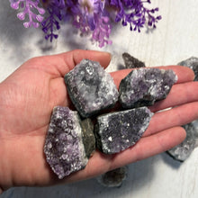 Amethyst crystals on Matrix from Brazil 1 pound Roughstone.Rocks LLC