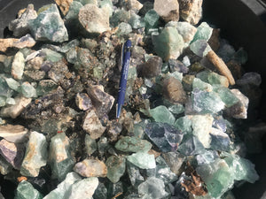 Fluorite Chips & Pieces from Mexico 1 pound Roughstone.Rocks LLC