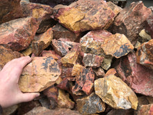 Rough Apache Warpaint Dolomite Jasper from Arizona 1 pound Roughstone.Rocks LLC