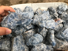 Rough Calcite Blue Washed from Mexico 1 pound Roughstone.Rocks LLC