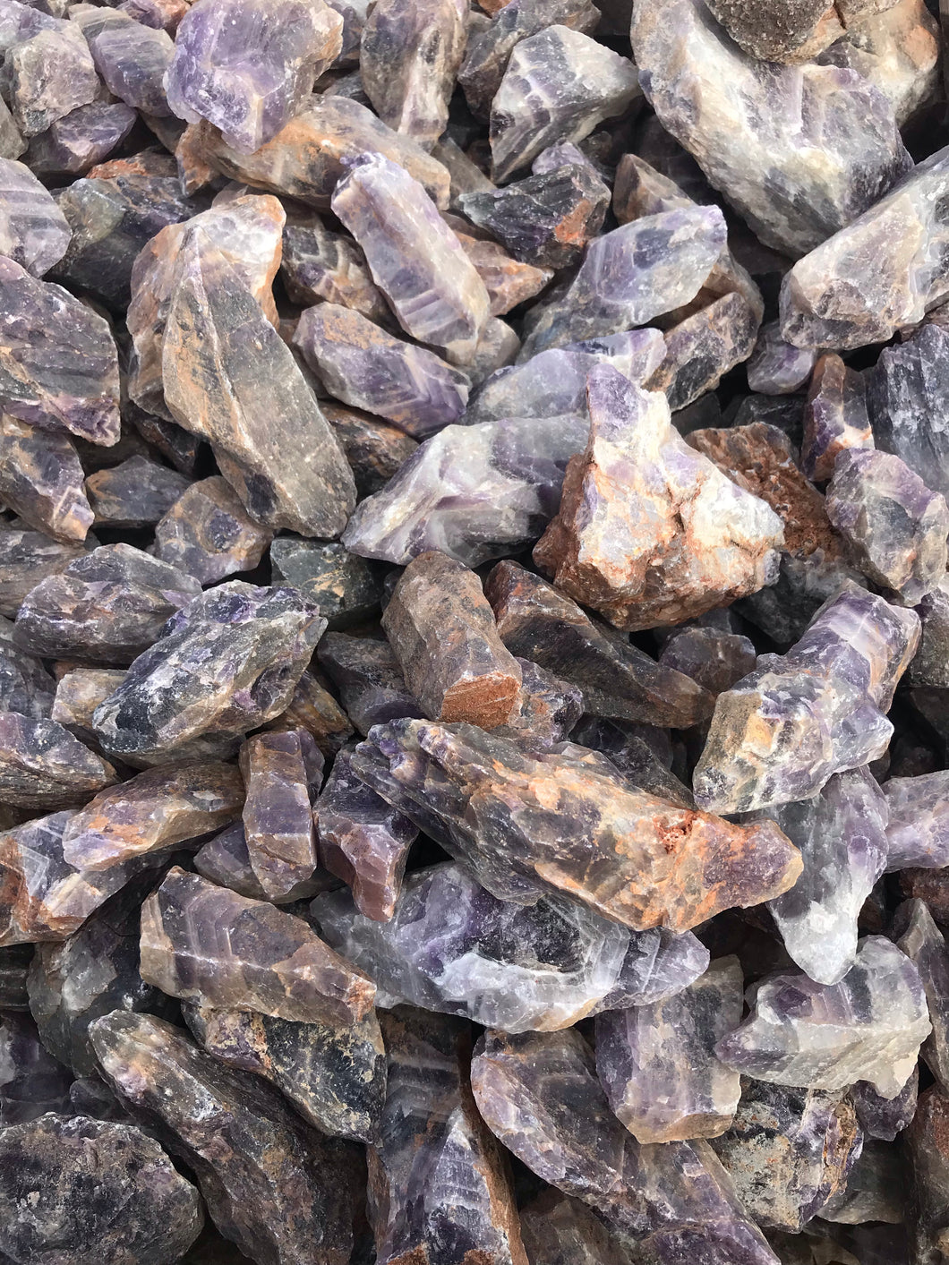 Rough Chevron Amethyst from Zambia 1 pound Roughstone.Rocks LLC