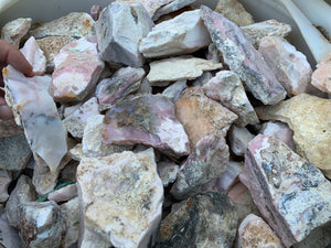 Rough Pink Opal from Peru 1 pound Roughstone.Rocks LLC