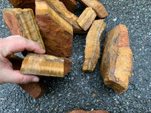 Tiger Eye 1st Choice from South Africa 10 pounds Roughstone.Rocks LLC