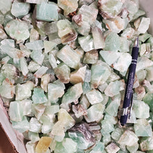 Washed Calcite Green Chips from Mexico 1 pound Roughstone.Rocks LLC